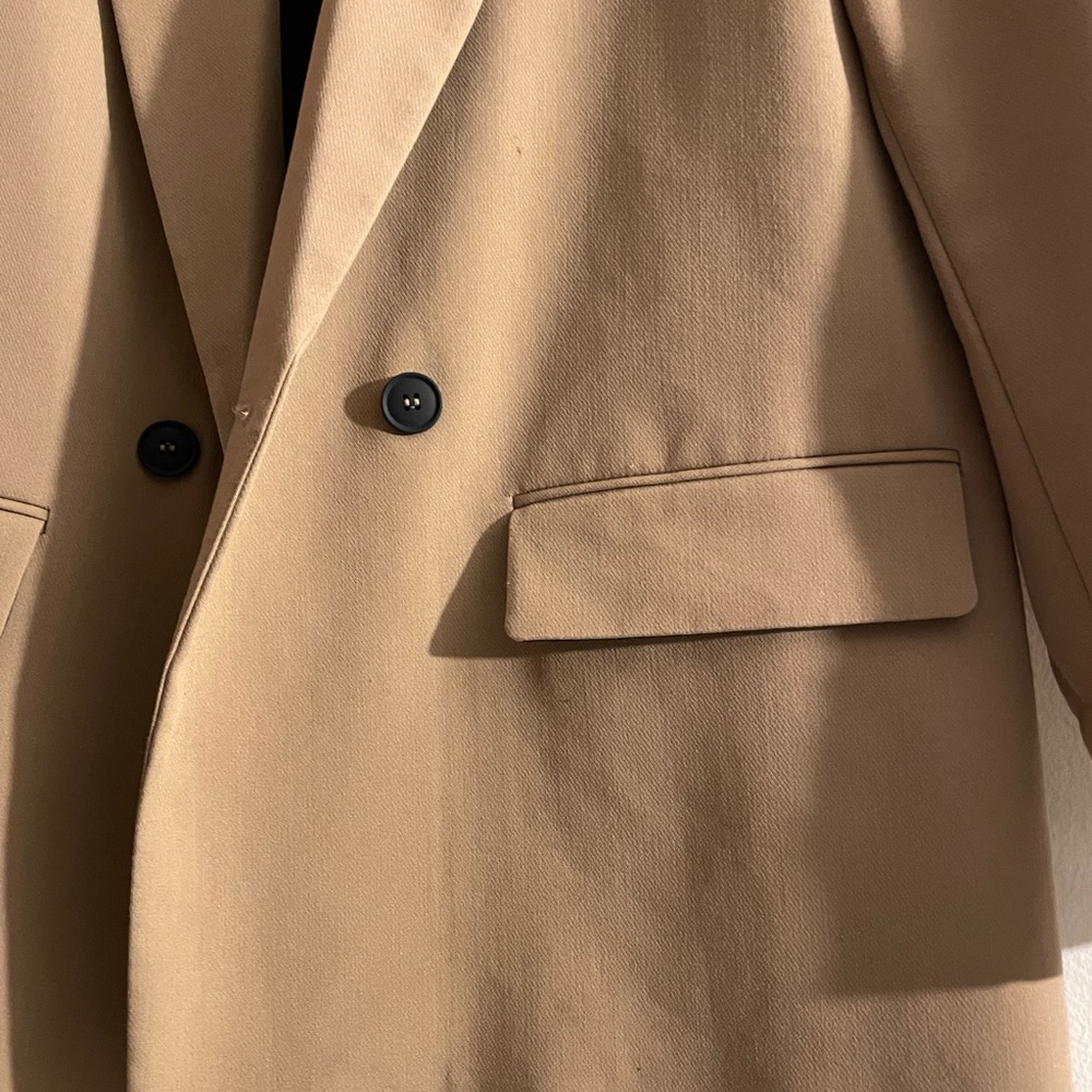 Zara Camel Blazer with Black Lining